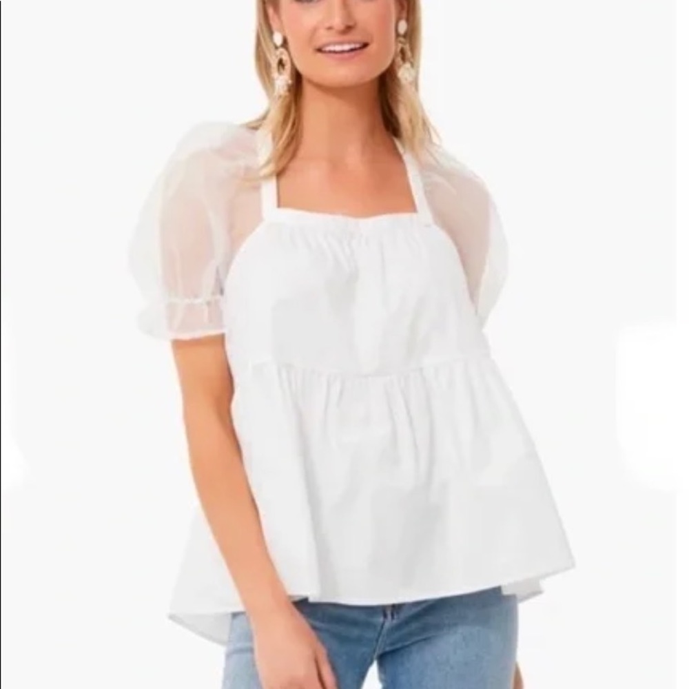 Tuckernuck Pomander Place White Tinsley Top Size XS